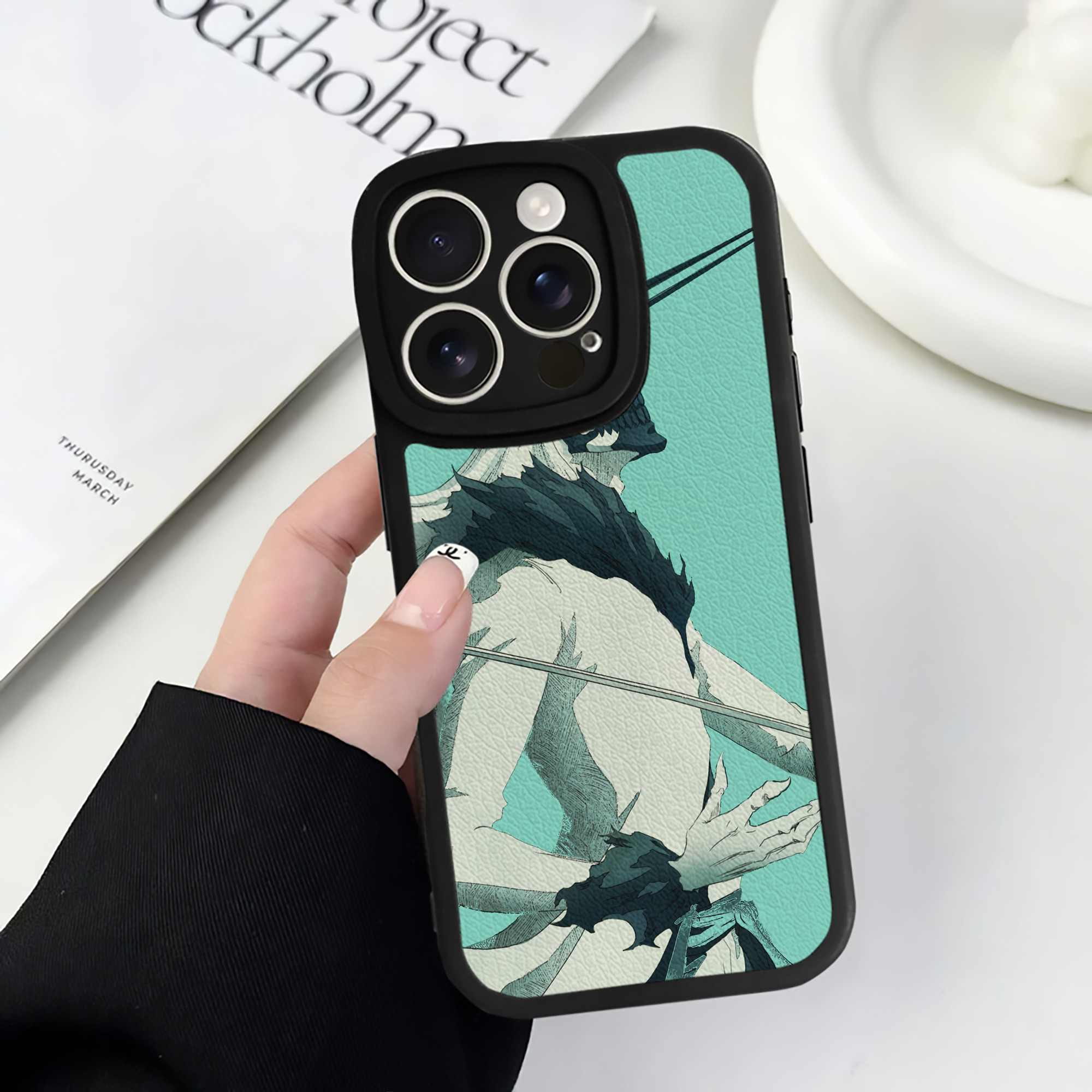 （画像用） ブリーチ BLEACH 【iPhone 16シリーズ対応】シリコンスマホケース（レザー調） 材質：シリコン